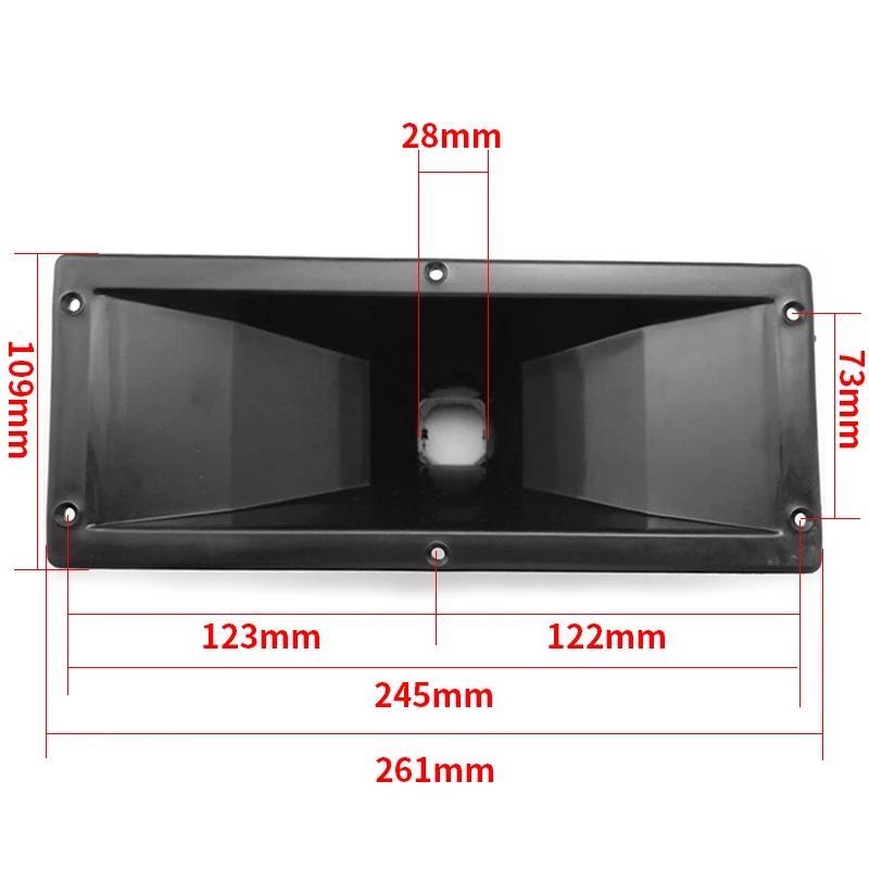 Динамик трехкратный Высокочастотный динамик рупорный аксессуар пластик 261*109 для консольный микшер Профессиональное аудио DJ домашний кинотеатр