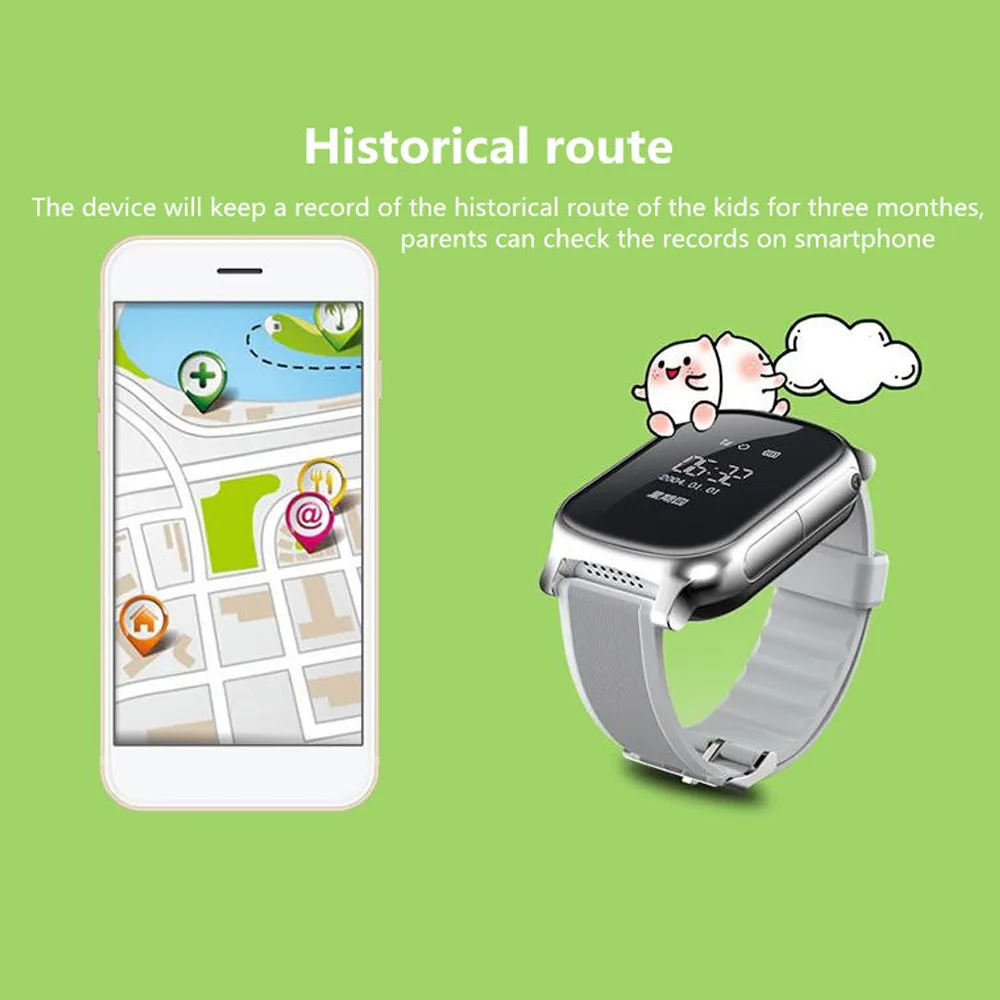 Gps дети старик Смарт часы T58 поддержка gps Wi Fi SOS lbs определение местонахождения для