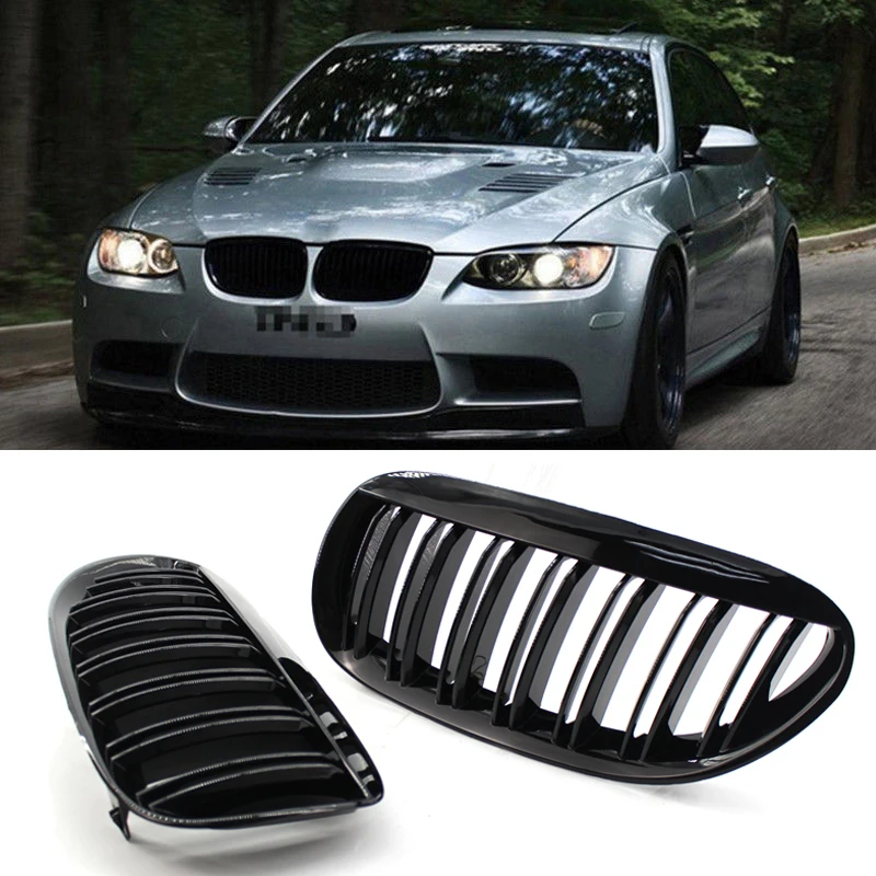 Блестящий черный Передняя решетка для BMW E63 E64 LCI M6 Стиль 630 635 645 650