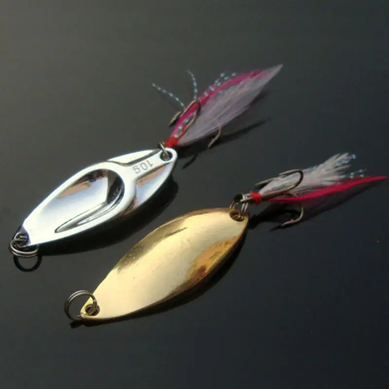 Fishing Spoon Lure Metal Lure Silver/Gold 10g 15g 20g Spoon Bait Hard