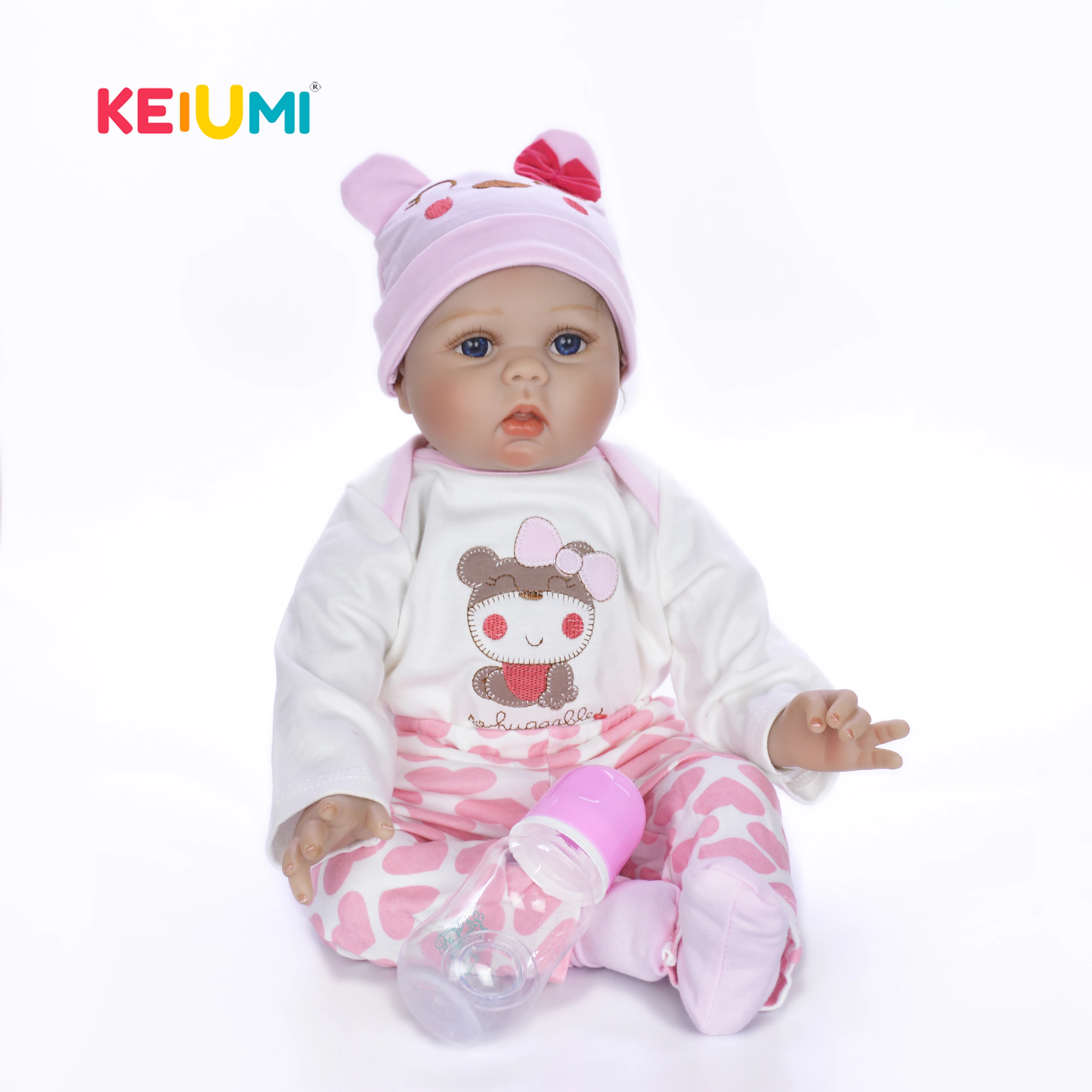 Wholesale 22" 55cm Soft Silicone Reborn Baby Dolls Realistic Vinyl Doll