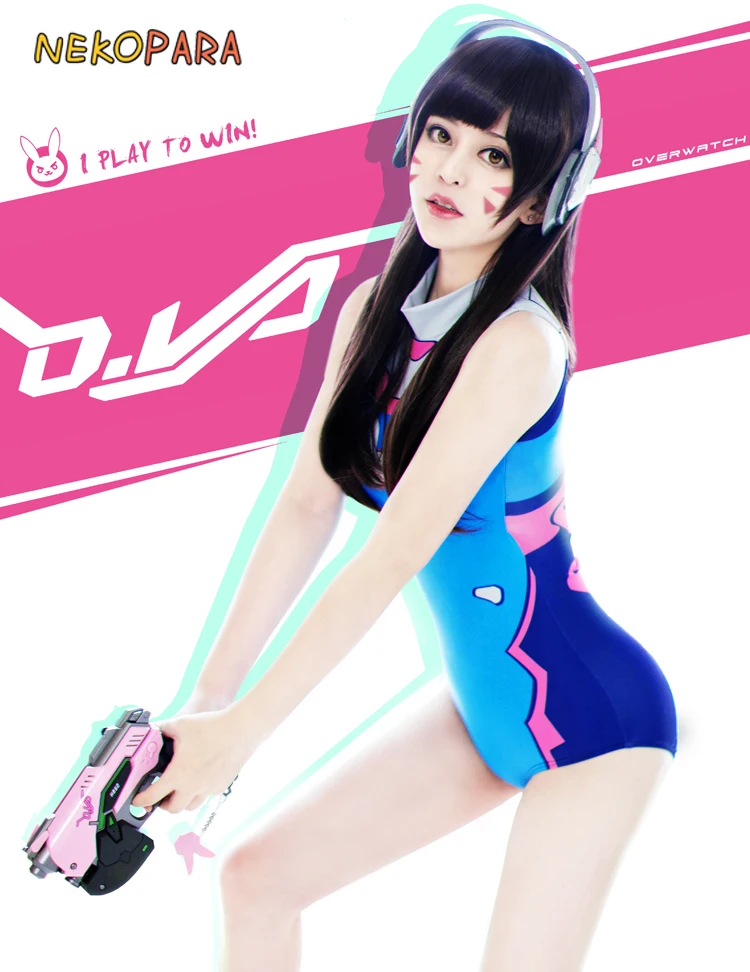 Горячая игра OW DVA SUKUMIZU Мягкий купальный костюм милый аниме косплей купальник