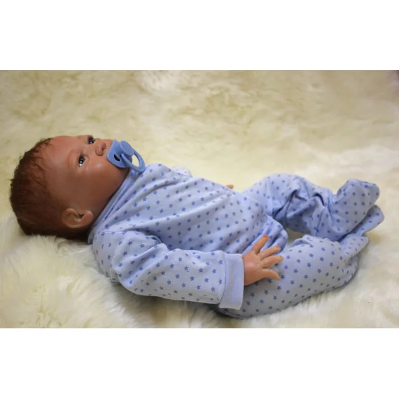 

NPK 20Inch Silicone Vinyl Lifelike Reborn Doll Newborn Gifts Playmate Toys S7JN