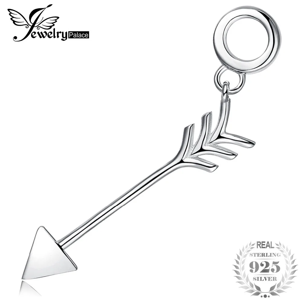 JewelryPalace 925 пробы Серебристая стрела Шарм бисер Fit Браслеты подарки Новая горячая