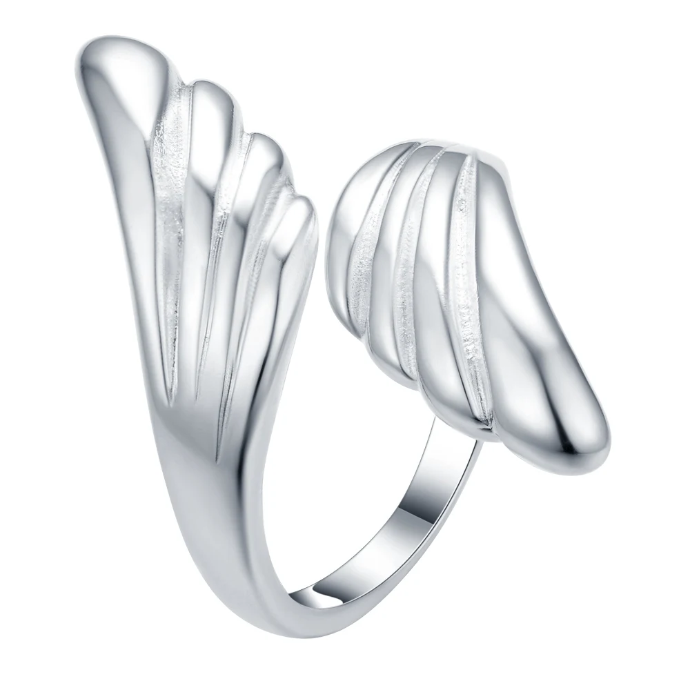 

wing shiny Silver plated Ring Fashion Jewerly Ring Women&Men , /BWGHSSTB PMQQPGNV