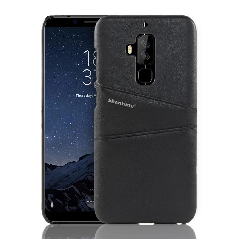 Black Винтажный Роскошный чехол-Кошелек из искусственной кожи для HOMTOM S8, чехол для телефона Blackview S8, чехол с отделениями для визиток - Цвет: Black
