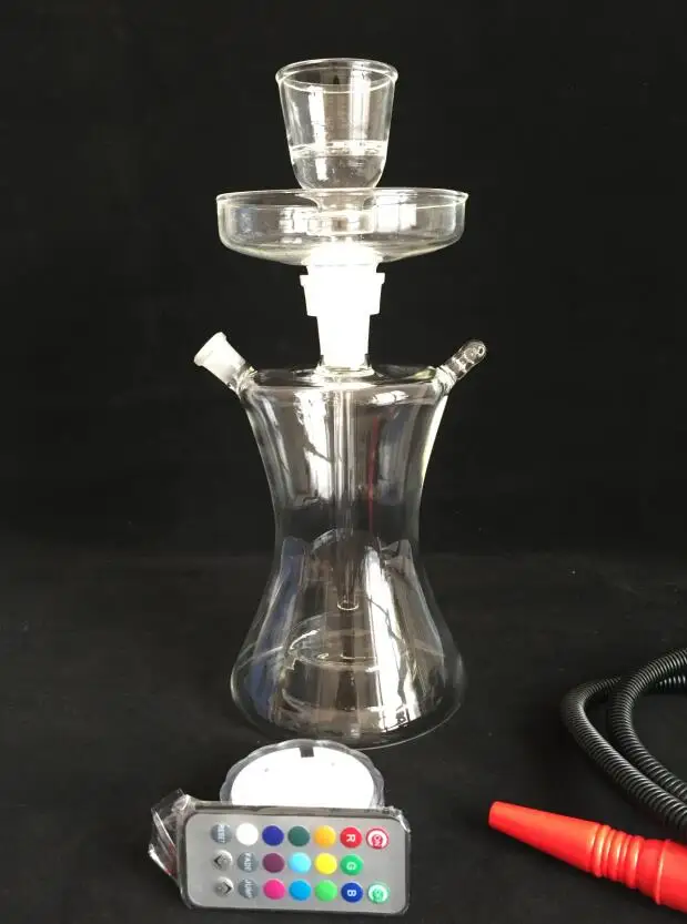 Shisha Glass Water Hookah For Smoking With LED light Glasswaer 82002