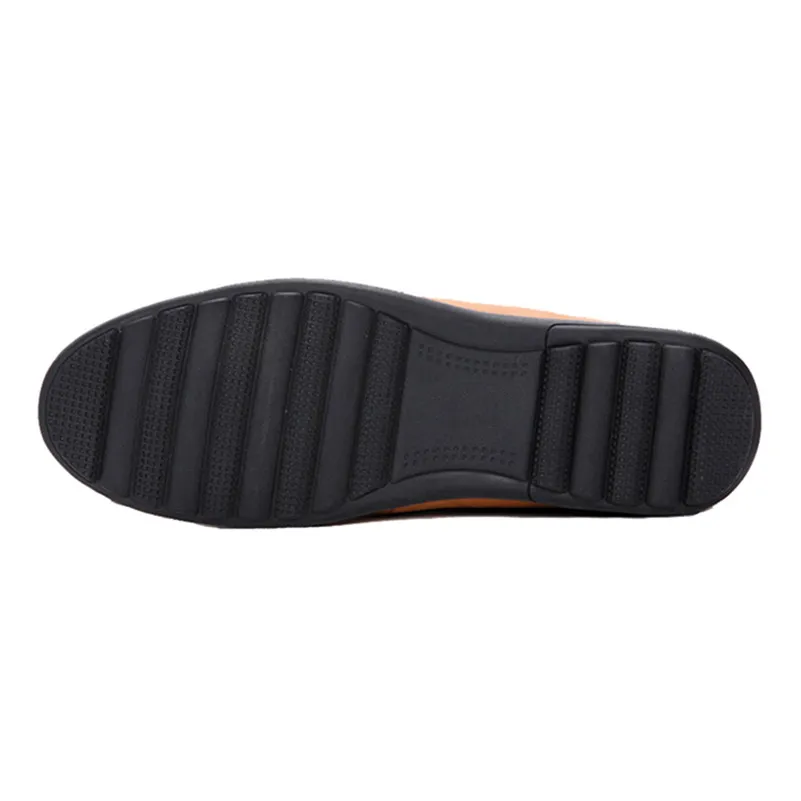 marron Noir Mocassins B1006 Casual Mocassin Chaussures Appartements En Cuir Hommes Sur Véritable Homme jaune Chaussure Glissement 6OqRTR