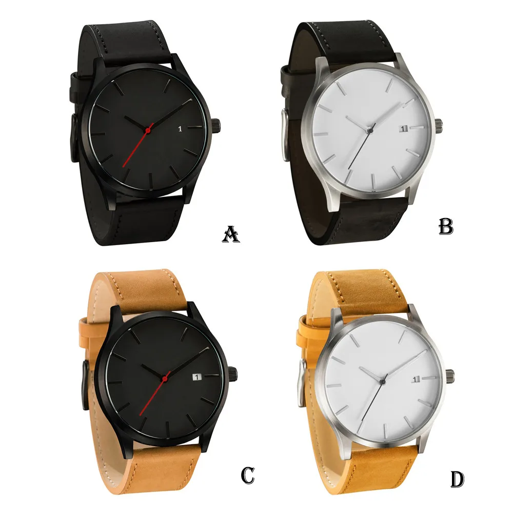 

Explode MV large dial, men's high-end calendar, fashion business quartz sanding belt Watch