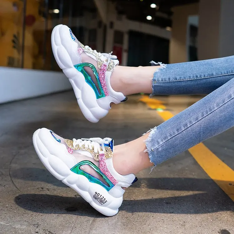 

Running Shoes Women's Shoes Breathable Summer Net Shoes Women's White Shoes Mesh New Wild Fashion Casual Shoes Designer Shoes