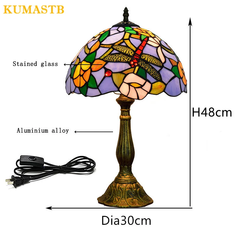 Lights & Lighting Table Lamps 12 Inch Dragonfly Table Lamp European