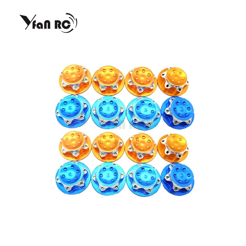 Yfan RC 4 шт. багги hsp 1/8 масштаб 17 мм пылезащитные запорные гайки адаптер для
