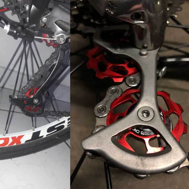Zacro 11T MTB велосипедный задний переключатель Jockey колеса из нержавеющей стали