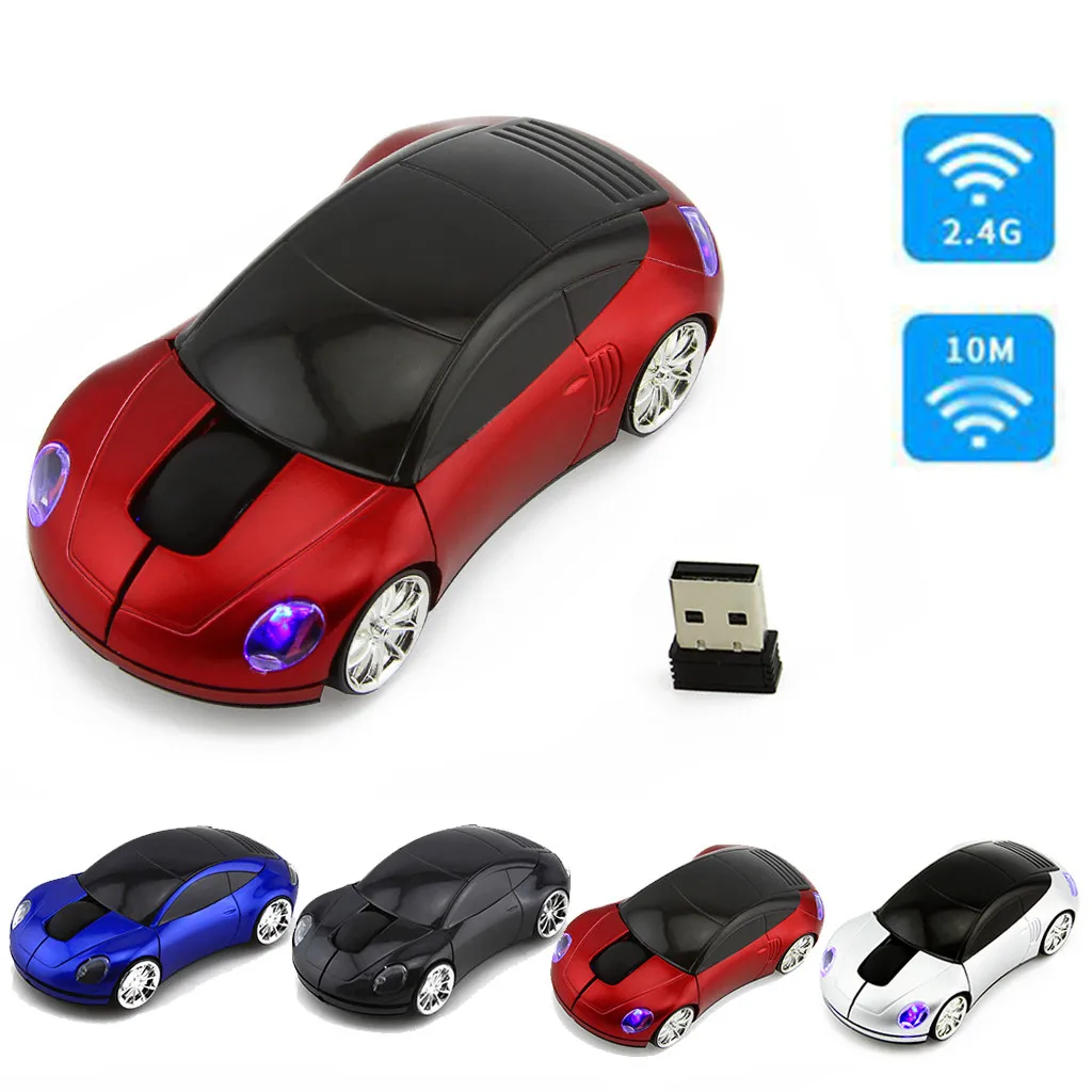 

2.4GHz 1600DPI Wireless Optical Mouse USB Rolling Car Model Mouse For Tablet PC Office Home Work Mouses Mice For Computer Laptop