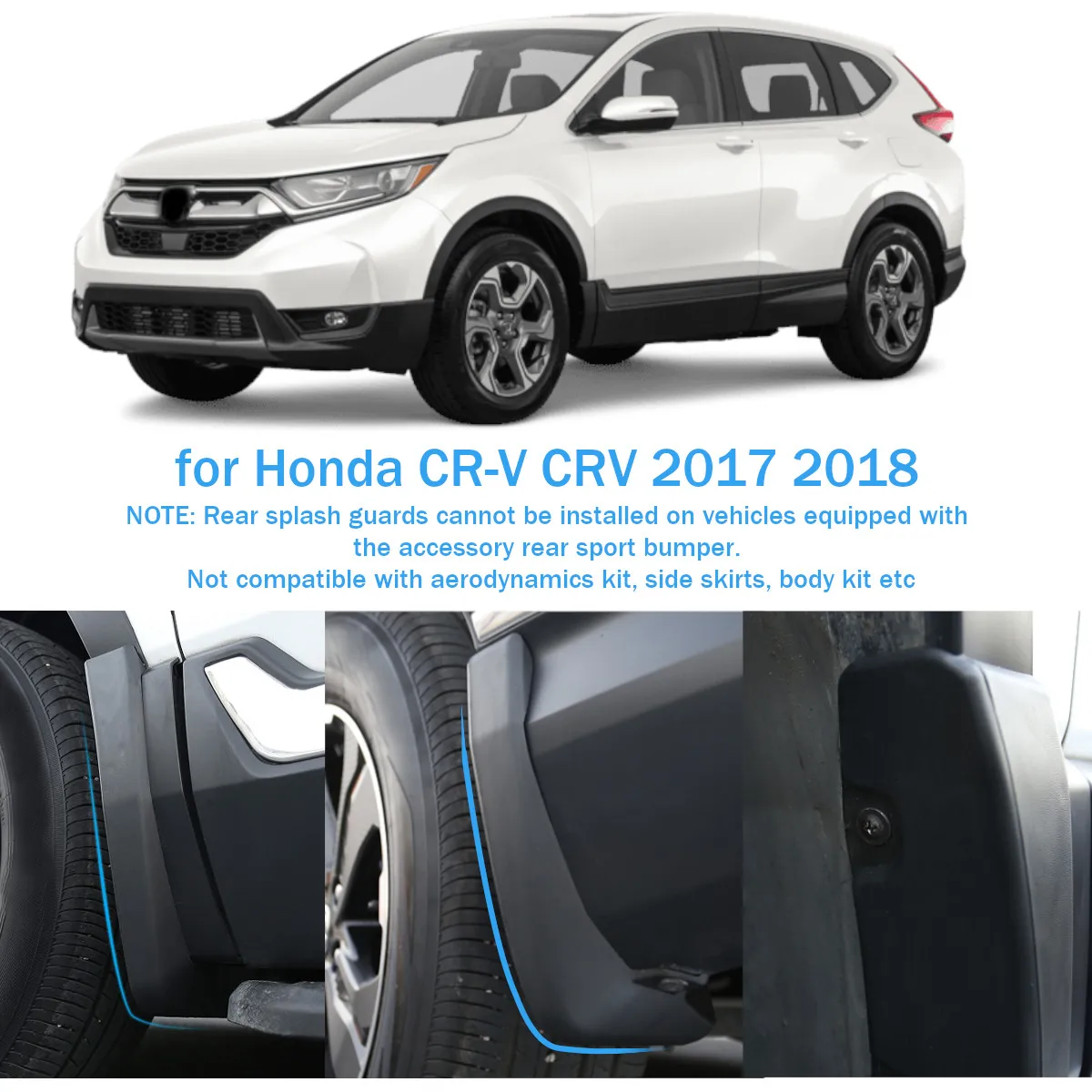 Mud Flaps For Honda/CR V CRV 2017 2018 2019 2020 Mudguards Fender