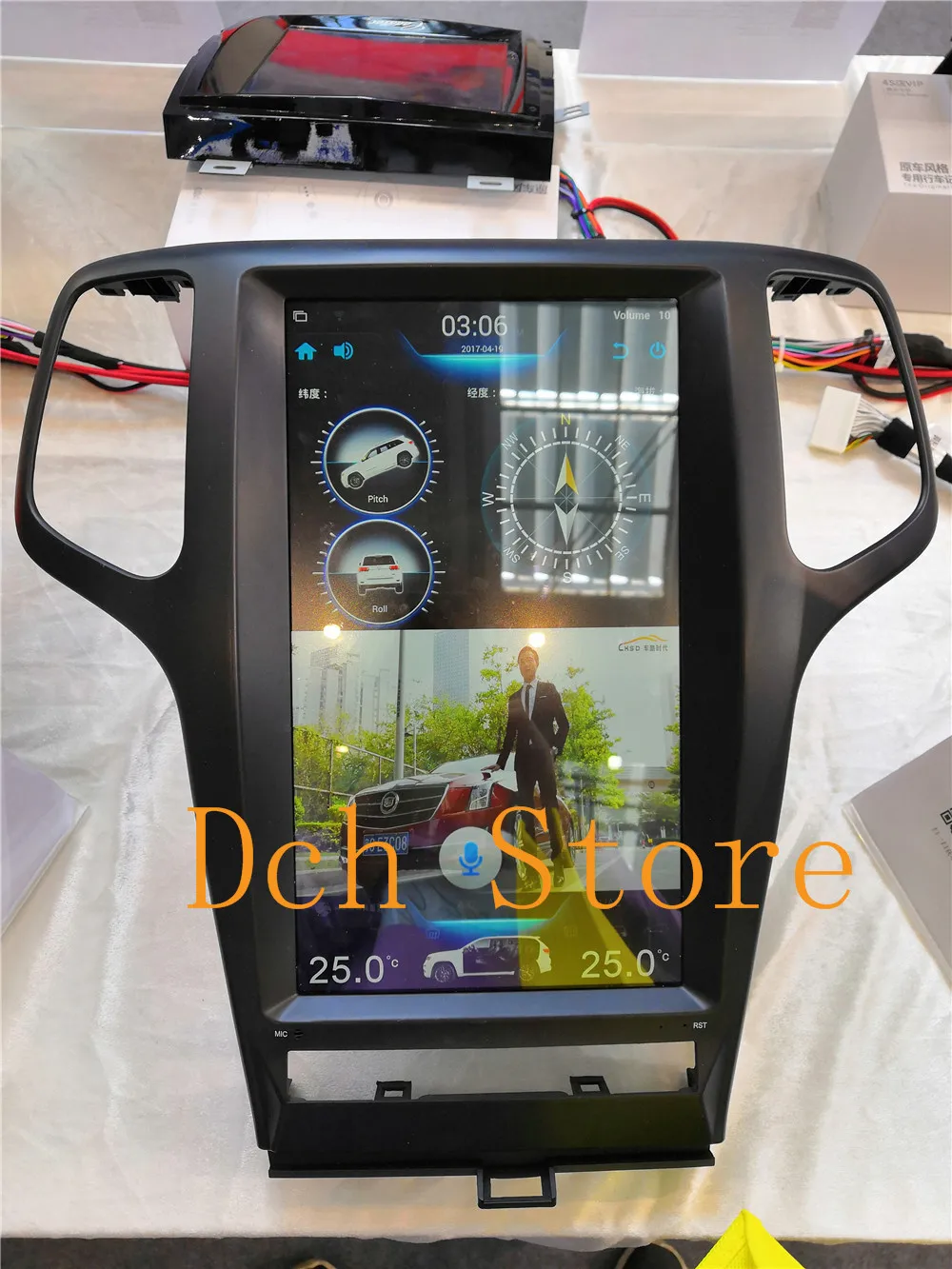 13 3 дюймов вертикальный Tesla стиль Android 8 1 автомобильный dvd плеер gps для jeep Grand Cherokee 2009