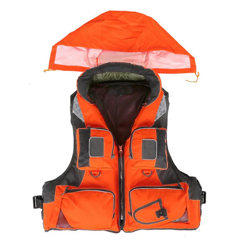 

Polyester Swimming Life Jacket Professional Life Vest For Drifting Boating Survival Fishing Safety Jacket Water Sport Wear 30