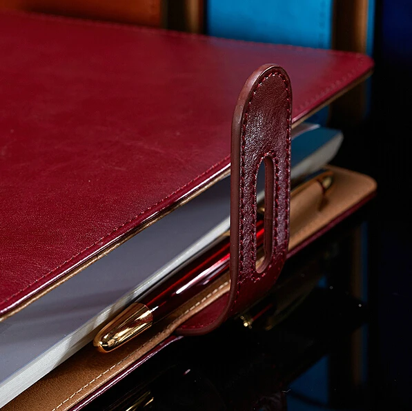 A6 A5 B5 A4 filofax ring binder notebook business PU leather diary cover agenda blue wine black office professional planner book A6 A5 B5 A4 filofax ring binder notebook business PU leather diary cover agenda blue wine black office professional planner book