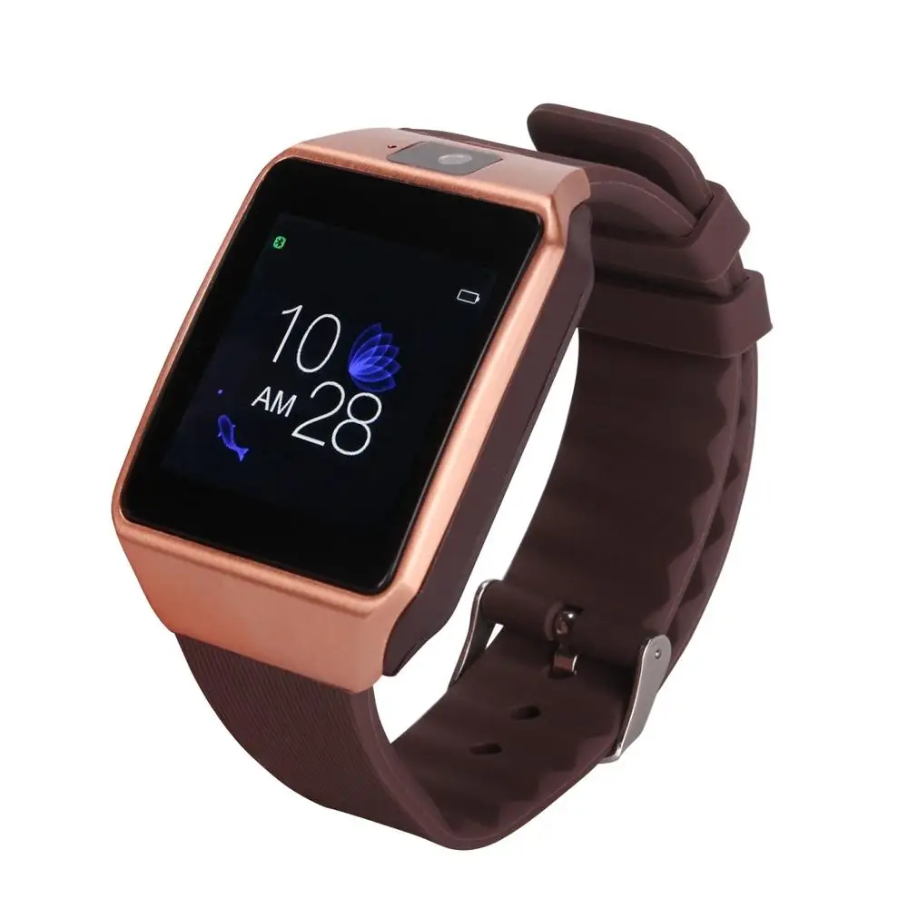 Cawono G12 Bluetooth Смарт часы с камерой Smartwatch Relogio часы TF sim-карта для iPhone samsung huawei Android VS DZ09 GT08 - Цвет: Gold