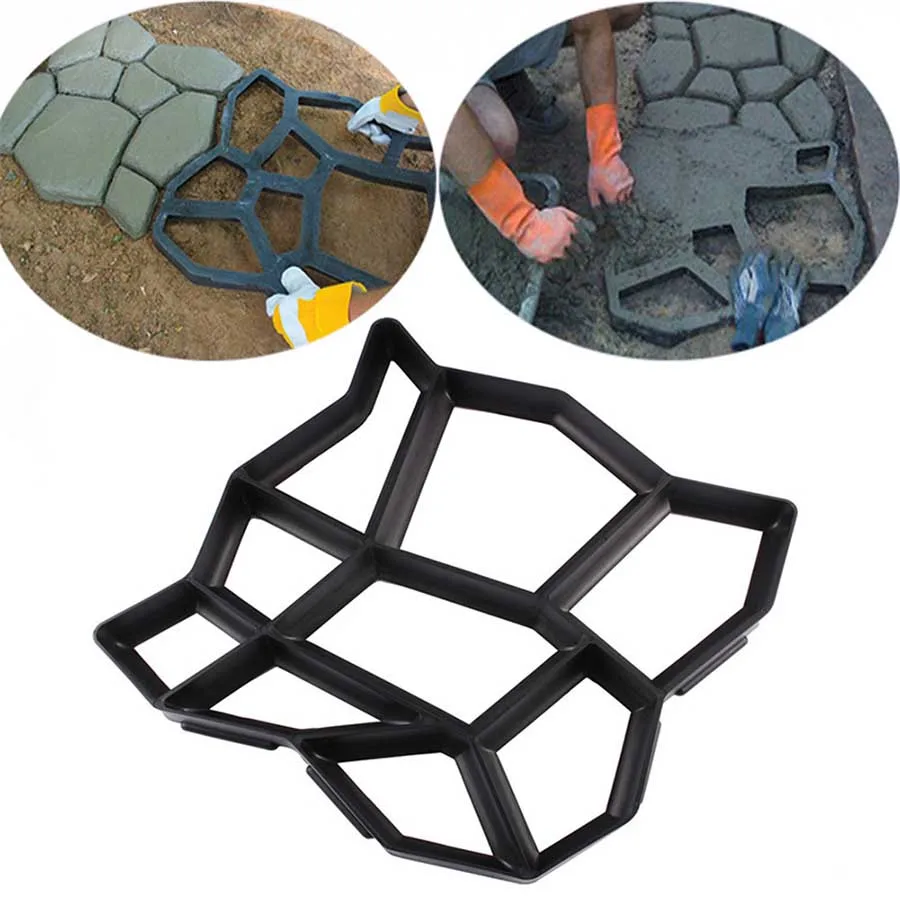 43*43*4 cm Good Quality Garden Decorated Tools Mold For DIY Stone Plastic Mold Pathways Paving Pathmate Shovel