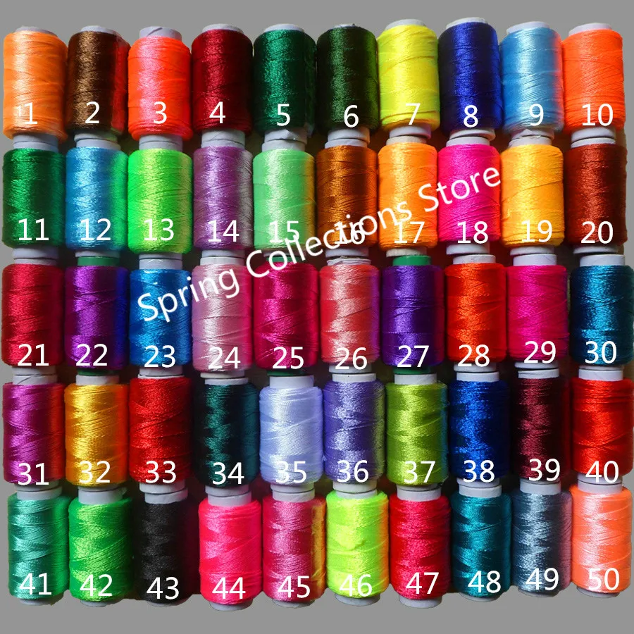 Dia.0.5mm 200 M/pcs50PCS/Лот 12 г/шт. многоцветный Ice Silk пошив Вышивка крестом шелковые нити для вышивания линия для ручной работы