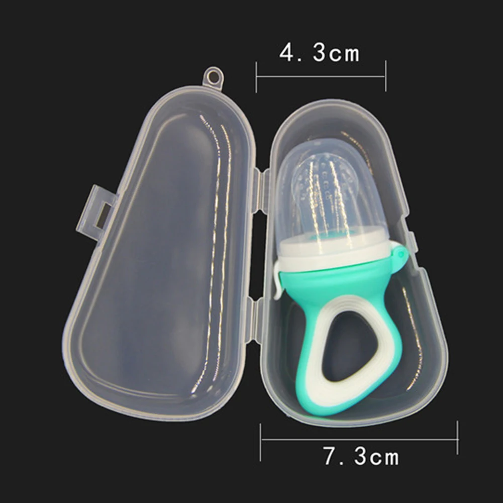 2 Pcs Baby Pacifier Nipple Case Holder Clear Travel Portable Pacifier Storage Box