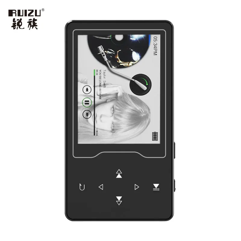 

New Ruizu D08 MP4 Digital Player 2.4" TFT Color Screen with LED Touch Keys 100g 320*240 Resolution 8GB Storage Support FM Radio