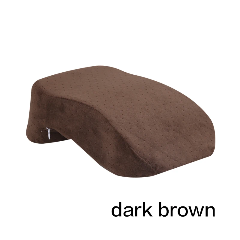 Дорожная многофункциональная подушка с эффектом памяти, дышащая подушка для сна Comfot, мягкая поясничная Подушка, поддержка спины, офиса, Almofada - Цвет: dark brown