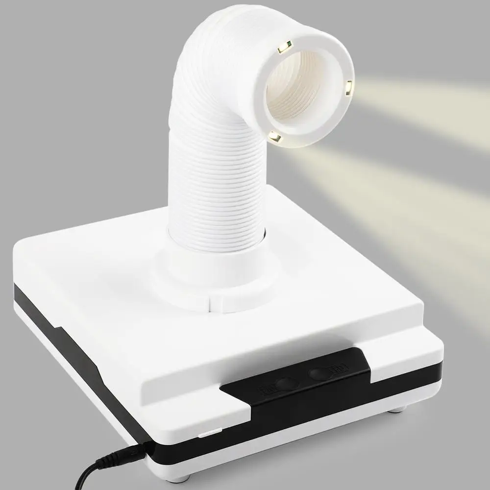 

60W Strong Nail Dust Collector Fan Dust Vacuum Cleaner Salon Manicure Machine Dust Collecting With 2 Bag Manicure Nail Art Tools