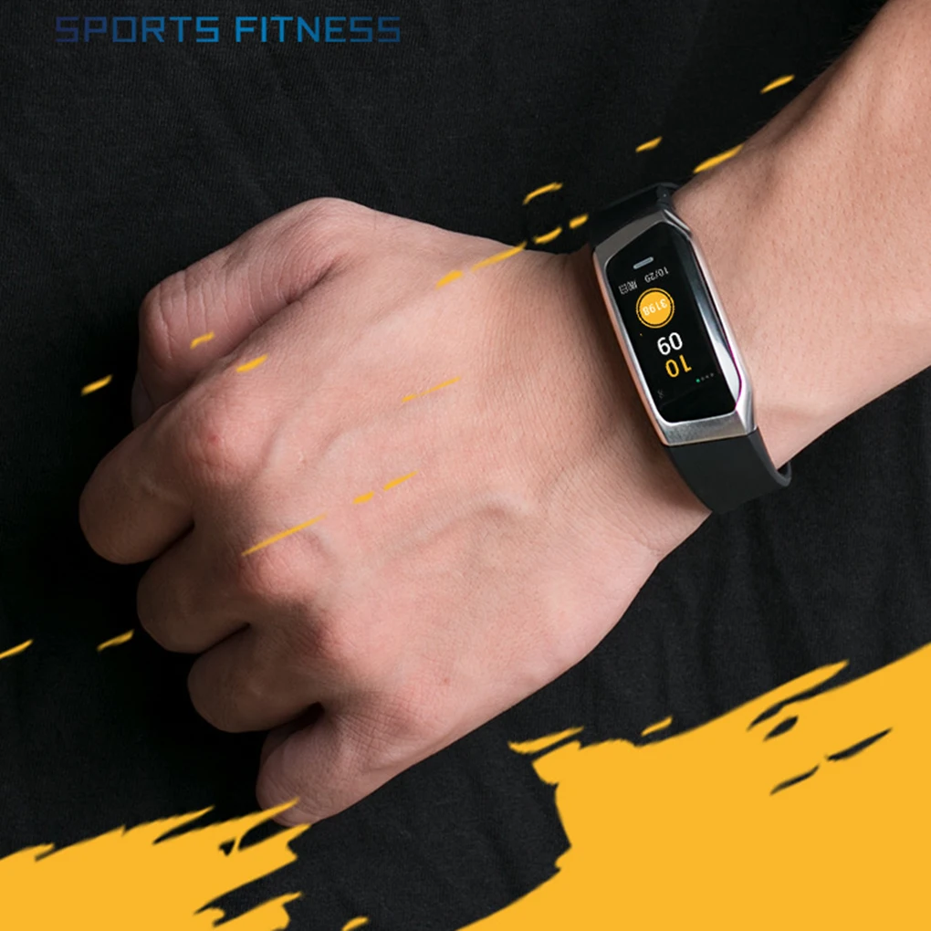 

E18 Fashion Smart Bracelet Color Screen Fitness Step Tracker with GPS Waterproof Heart Rate Monitoring Wristband