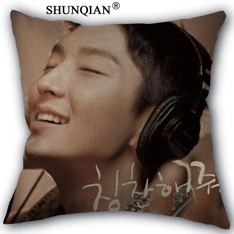 Чехол для подушки LEE JOON GI хлопок на молнии подарочный чехол большого