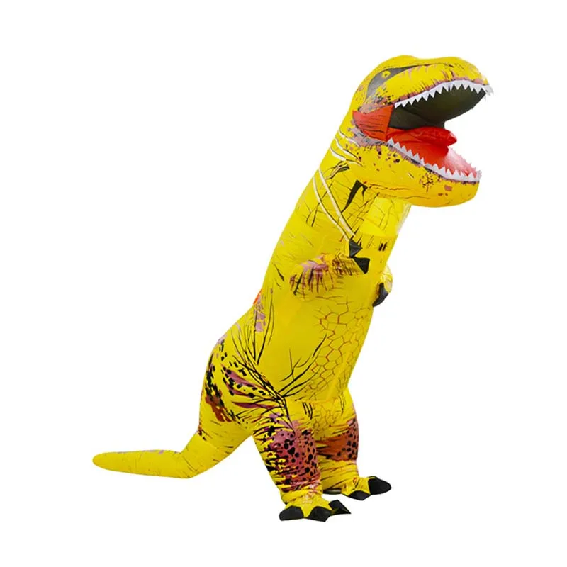 Надувные костюм динозавра-взрослых гигантский Юрского периода T-Rex удар на Хэллоуин костюм