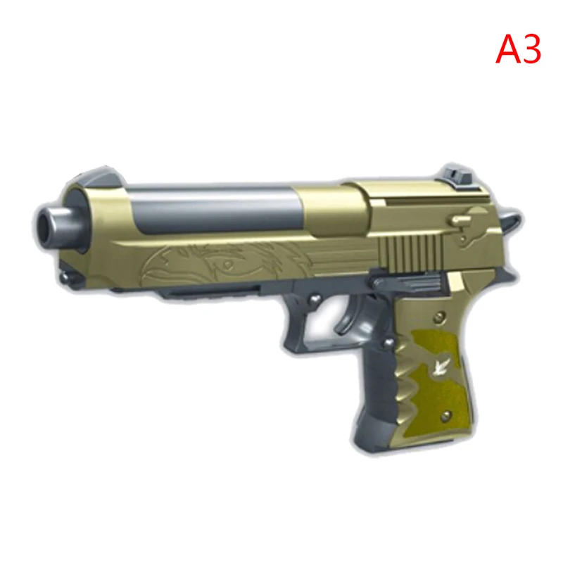 43pcs Plastic DIY Building Blocks Toys Weapon Desert Eagle And BERETTA Revolver Wtih Bullet Pistol Model For Children's Boys