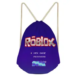 Noisydesigns повседневный мужской рюкзак Roblox Games с принтом Маленькая детская школьная сумка Детская сумка-рюкзак мужская сумка на шнурке Bolsa