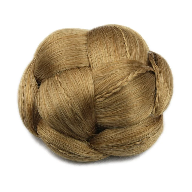 Soowee 6 Colors Braided Clip In Fake Hair Bun Hair Chignon Fast