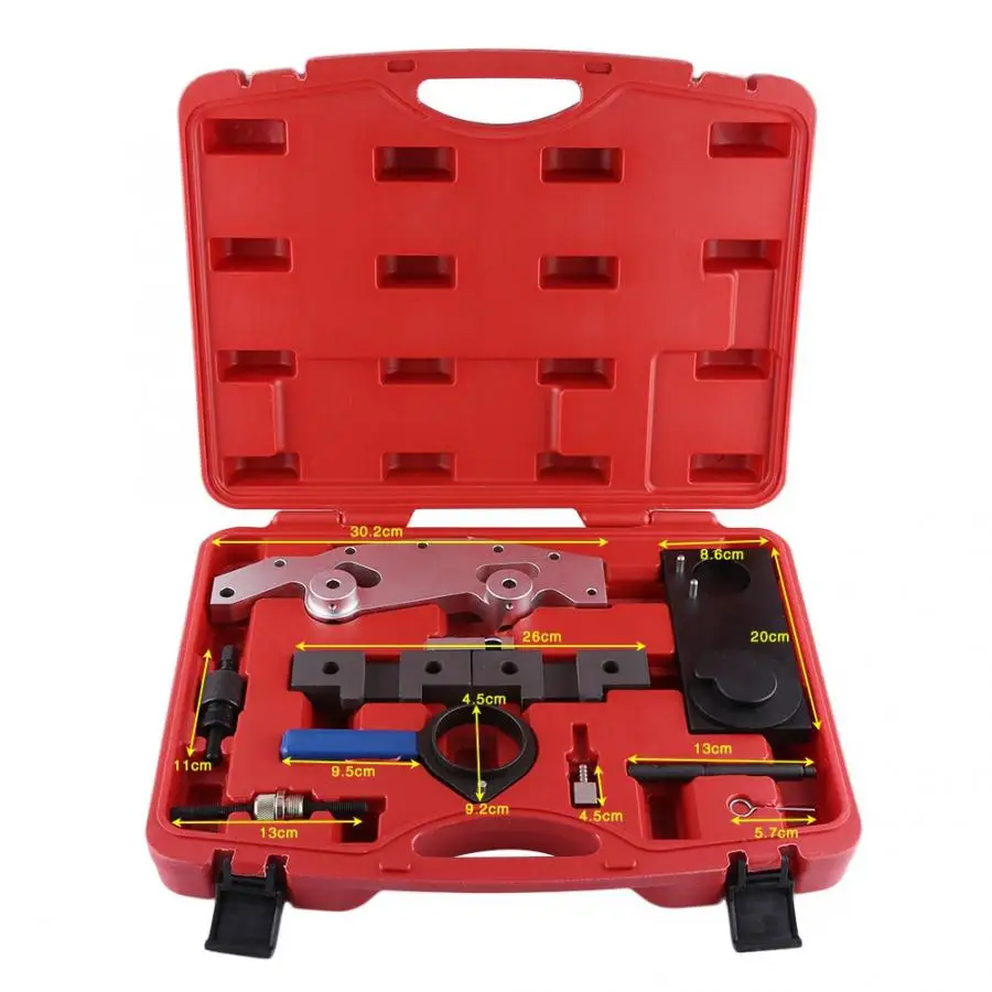 

9pcs Car Engine Timing Tool Kit Camshaft Locking Setting for BMW M52 M52TU M54 M56 Engine Timing Tool