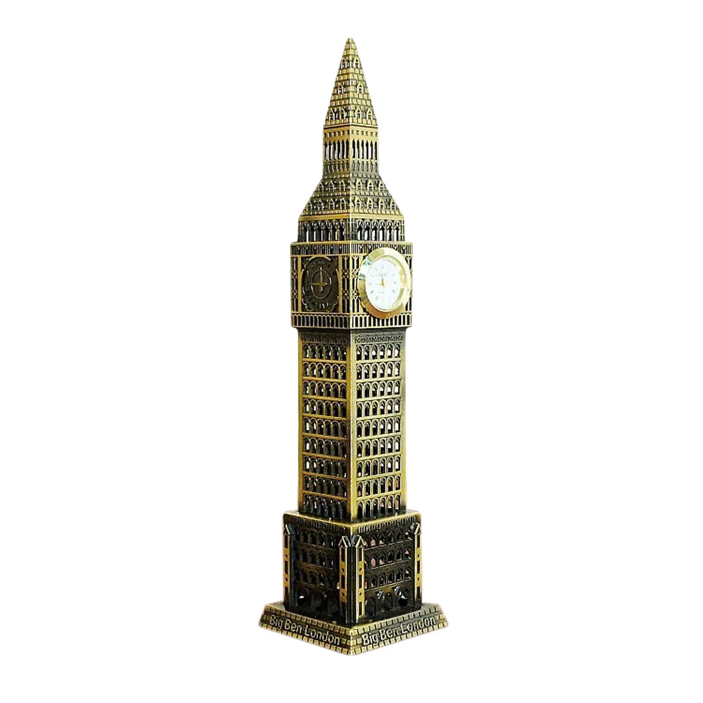 Винтажная металлическая 3d модель Лондонская статуя Биг Бена сувенирный подарок