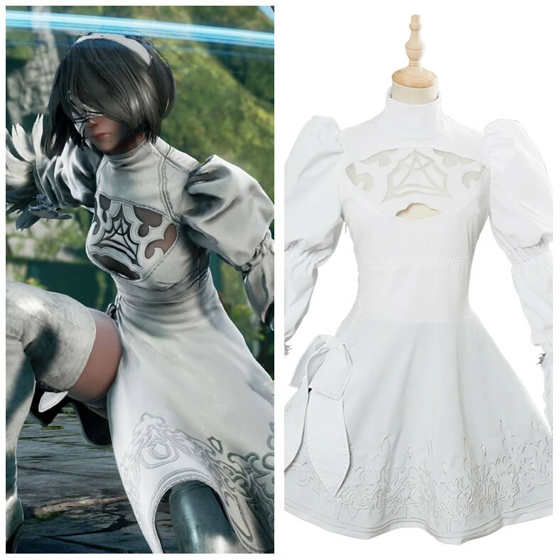 Games Soul Calibur 6 No. 2 Type B 2B Cosplay Costumes Asian Size S XXL