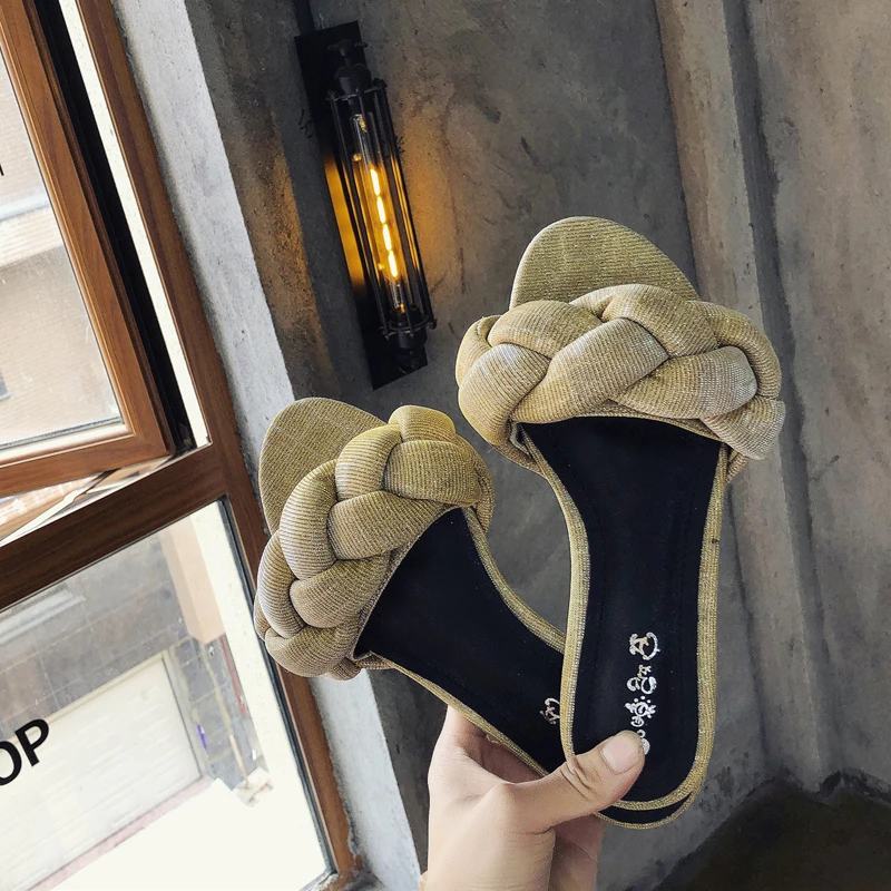 

New Fashion Brand 2019 Summer Cross Women Slippers Flat Heel Beach Flip Flops Casual Ladies Shoes Outdoor Female Slip On Slides