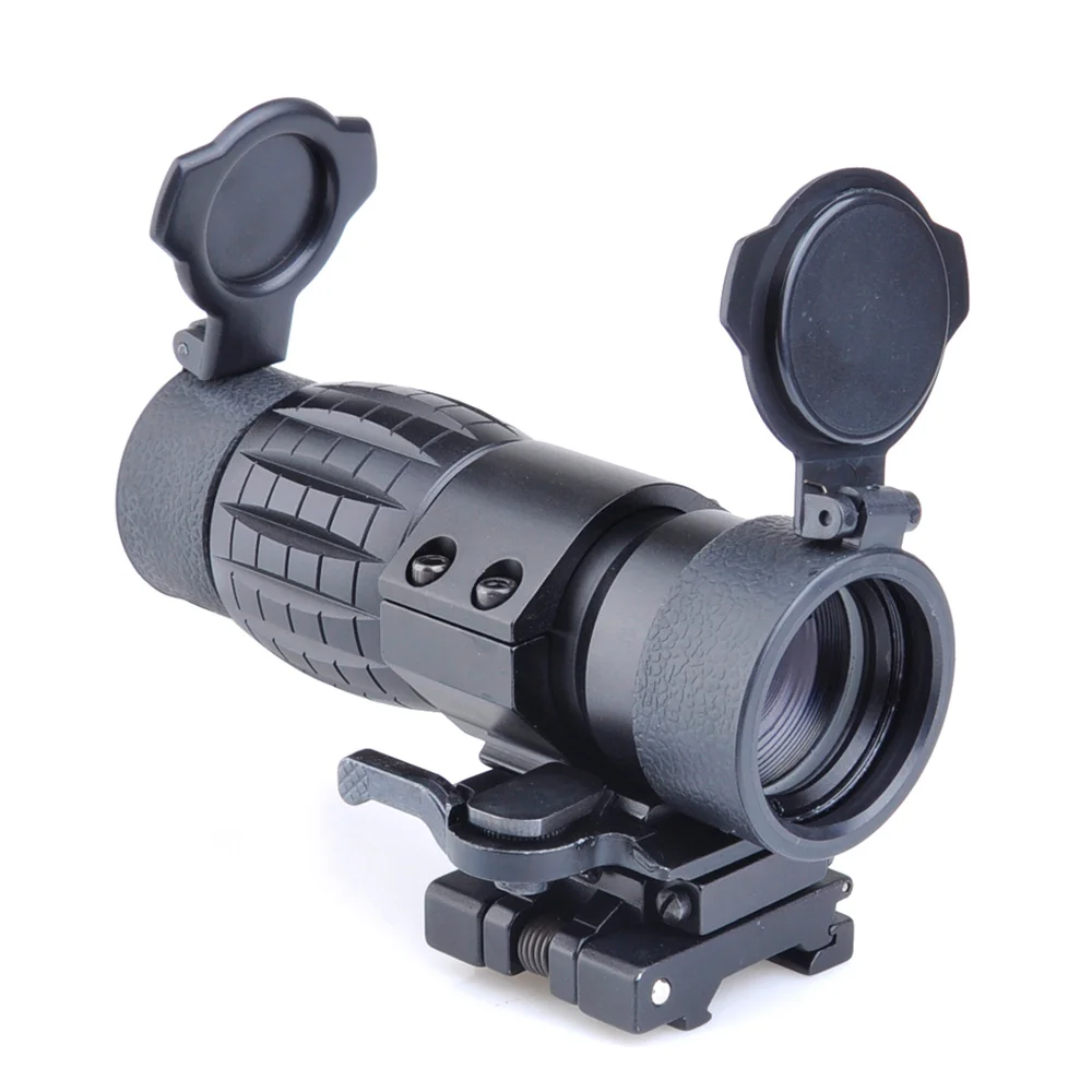 QD FTS 4X Magnifier Scope Optical airsoft Riflescope Fits Sight with
