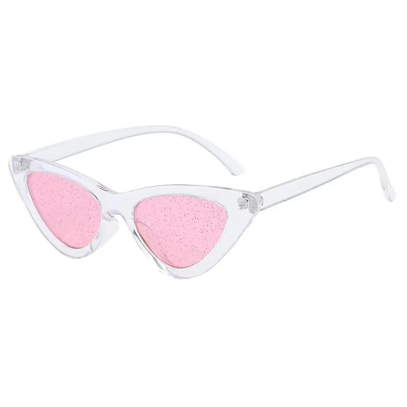 Превосходные очки для велоспорта, винтажные прозрачные солнцезащитные очки кошачий глаз с блестками, ретро очки, защитные Ультрафиолетовые Солнцезащитные очки, очки