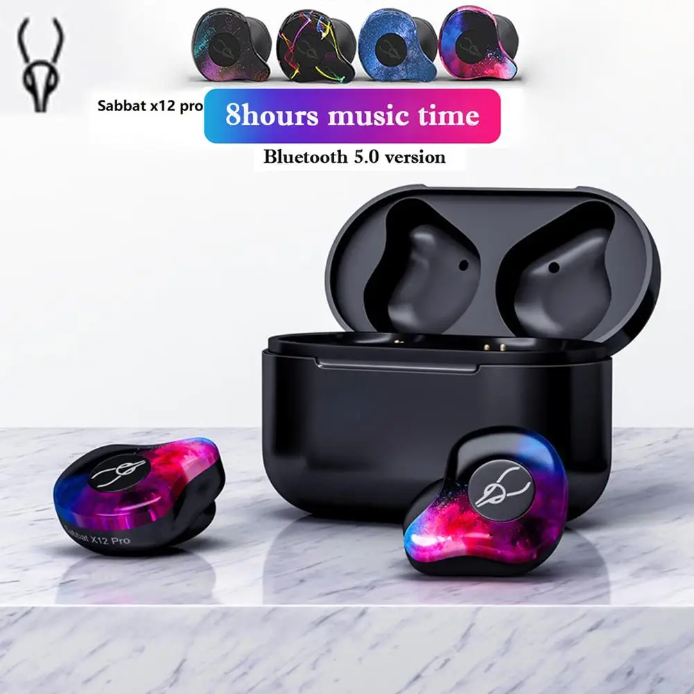 

Original Sabbat X12 Pro TWS Bluetooth 5.0 Headset Auto Pairing Noise Cancelling 4D HIFI Stereo Earphone Waterproof Sports Earbud