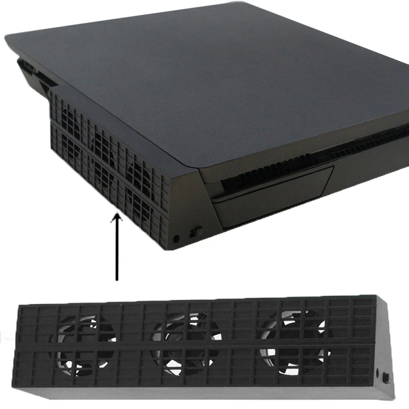 Cooling Fan Heat Exhauster Cooler Temperature Control For PS4 Game Console Slim