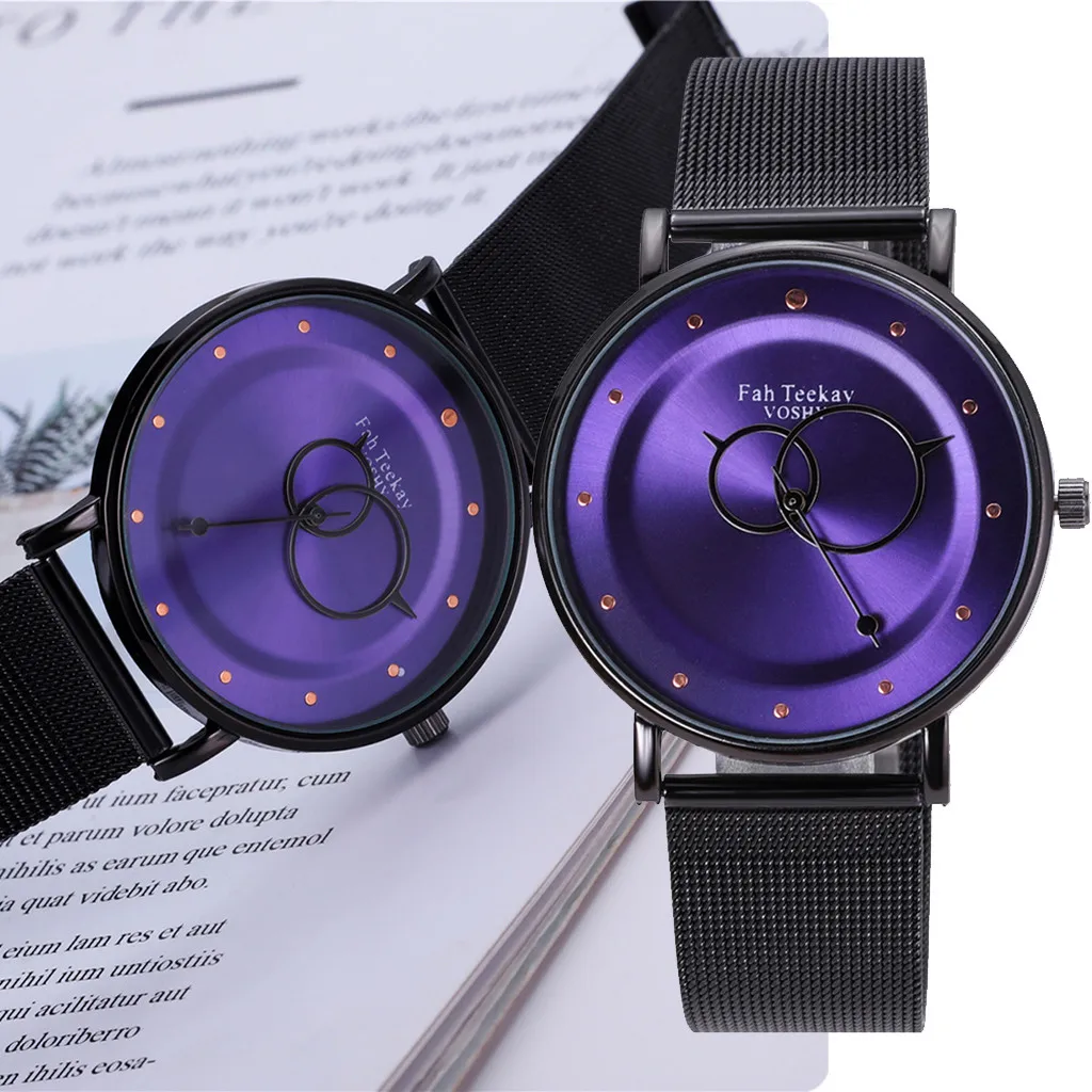 

Classic Sleek Minimalist Digital Scale Unique Pointer Mesh With Men's Watch Men's watch Wrist Party decoration Business Watch gi