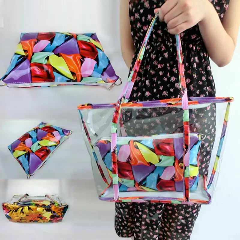 Clear Plastic Beach Bag Bulk IUCN Water