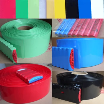 

10M Purple Blue Silver Gold 23mm Width 14.5mm Dia Protect DIY AA Battery Sleeve Pack Insulation PVC Heat Shrink Shrinkable Tube