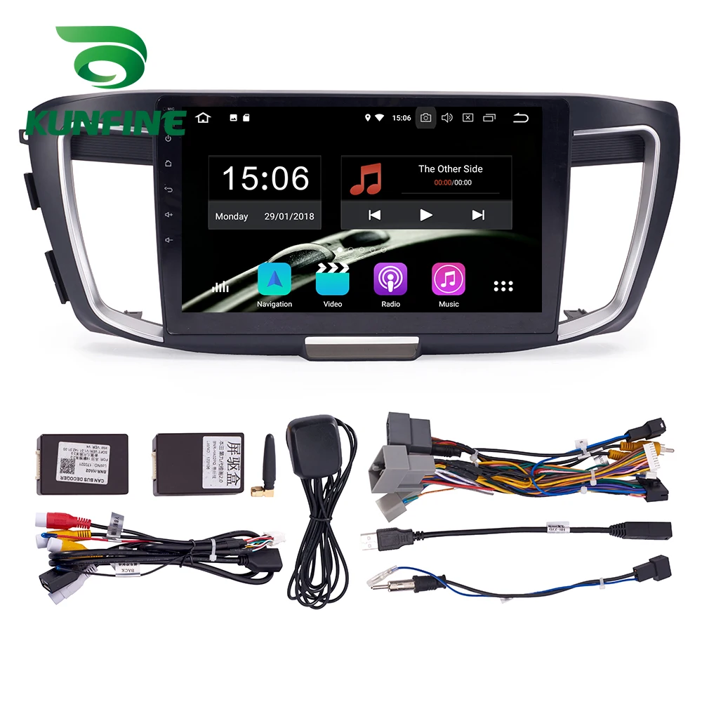 Android 9 0 Ram 4G Rom 64G PX6 Cortex A72 автомобильный DVD GPS мультимедийный плеер стерео для Honda Accord