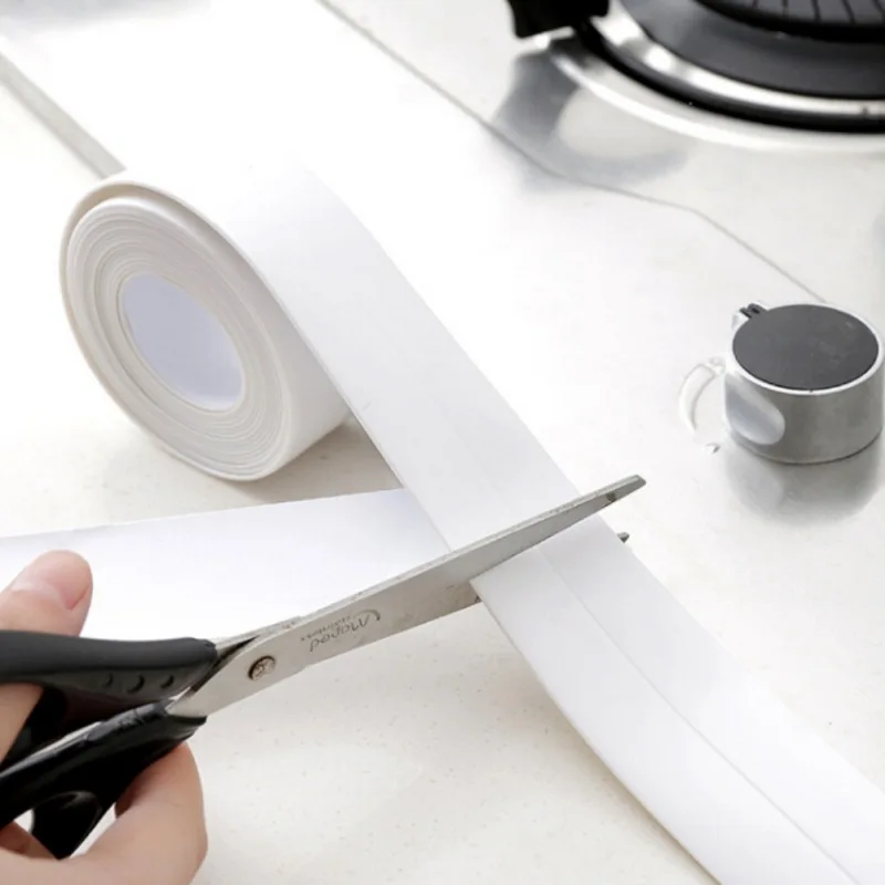

2019 new Pvc Waterproof Mildew Proofing Adhesive Tape Kitchen Bathroom Sink Joint Crevice Sticker Bathroom Corner Line Sticking