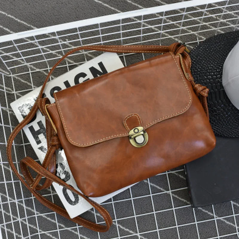 

2018 Korean version of simple fashion, retro, small package, explosive women's slant shoulder bag