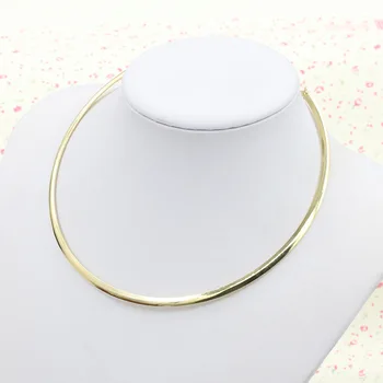 

10 pieces/lot Open Cuff Necklace Chokers Round Loop Torques Gold Silver Plated Gothic Jewelry Necklaces Women Jewelry